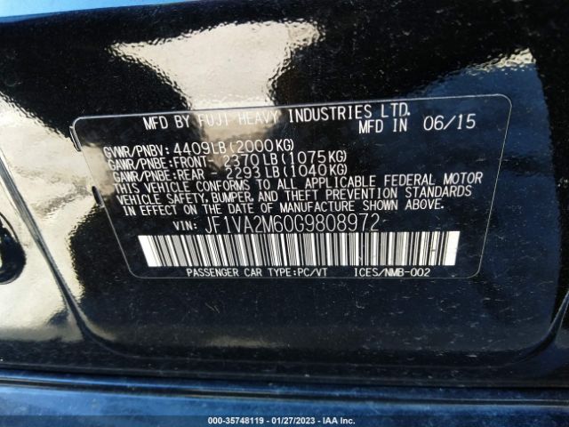 JF1VA2M60G9808972 Subaru Wrx Sti