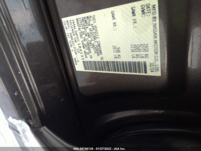 1N4AL3AP1FC184533 Nissan Altima 2.5 Sv