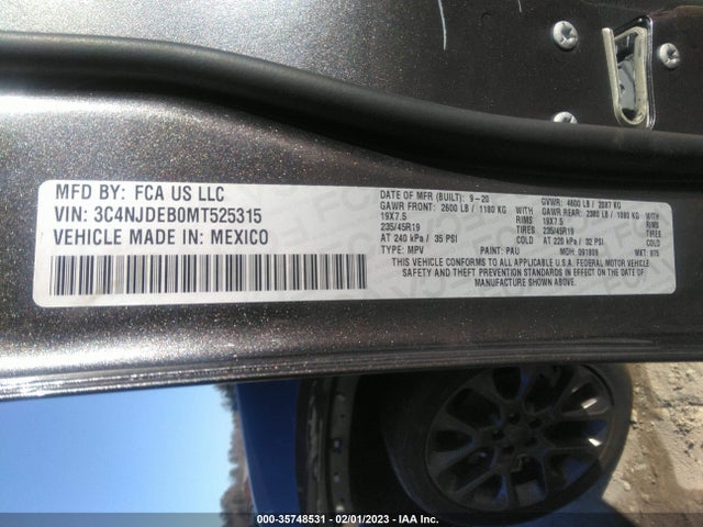 Jeep Compass 80th Anniversary 2021 3C4NJDEB0MT525315 Image 11
