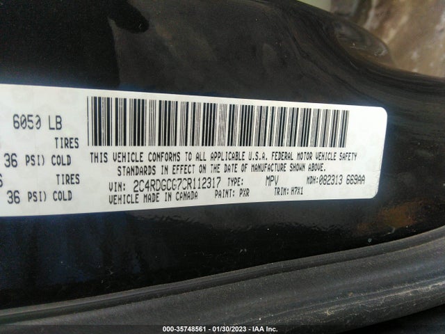 Dodge Grand Caravan 2012 2C4RDGCG7CR112317 Image 9