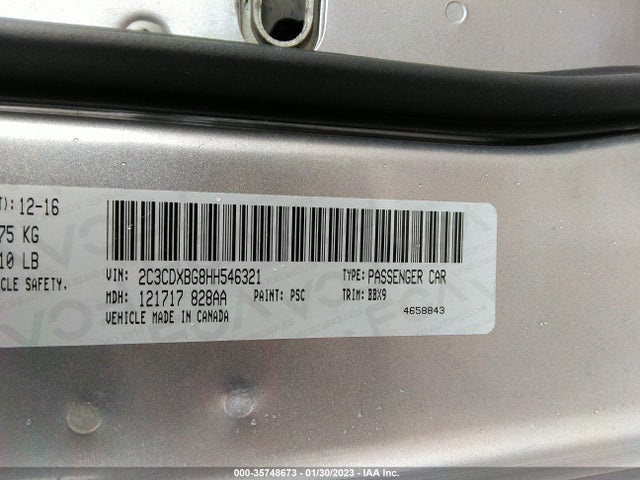 Dodge Charger Se 2017 2C3CDXBG8HH546321 Image 9