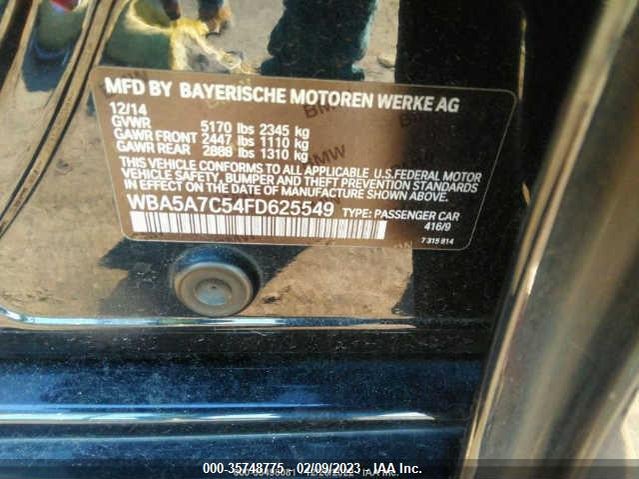 2015 BMW 5 Series, VIN: WBA5A7C54FD625549