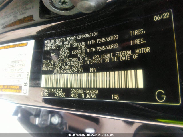 Toyota 4runner Limited 2022 JTEDU5JRXN5275123 Image 9