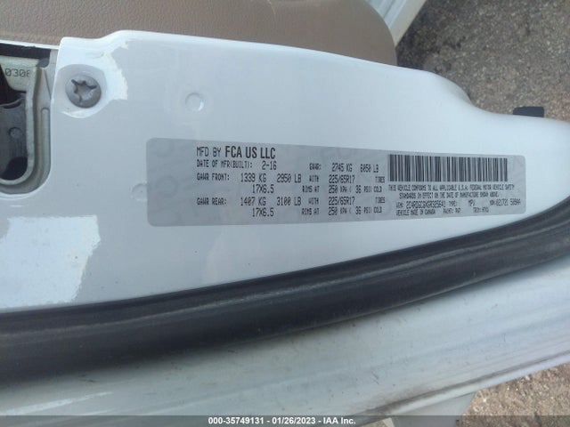 Dodge Grand Caravan Sxt 2016 2C4RDGCGXGR325641 Image 9