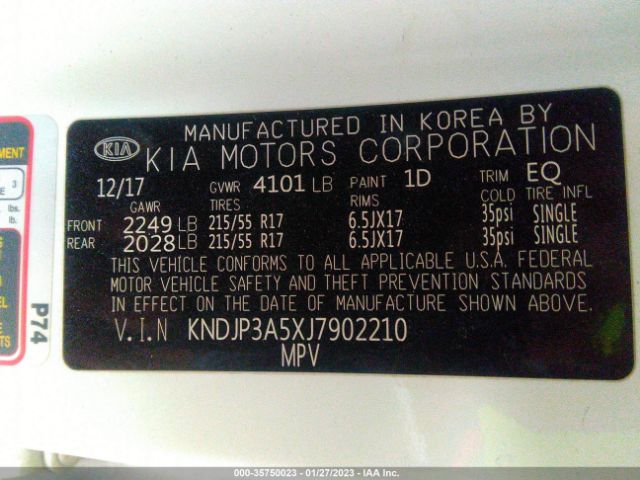 KNDJP3A5XJ7902210 KIA SOUL +