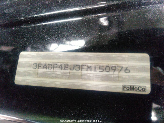 2015 FORD FIESTA SE VIN: 3FADP4EJ3FM150976