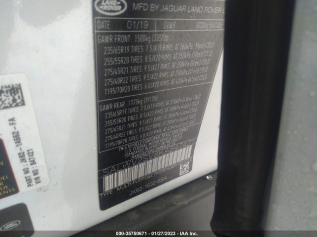SALWV2SV8KA847421 Land Rover Range Rover Sport Hse Dynamic