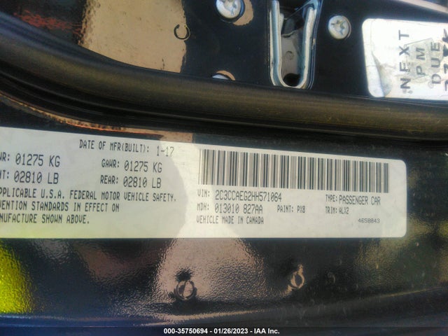 2C3CCAEG2HH571064 Chrysler 300 300c