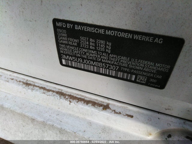 BMW 3 Series M340i Xdrive 2021 аукцион фото