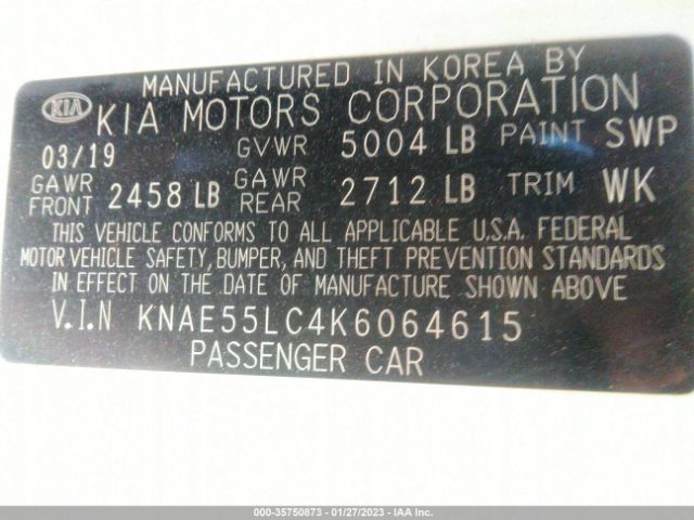 KNAE55LC4K6064615 KIA Stinger Gt2