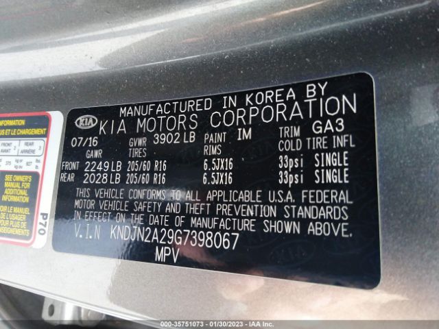 KNDJN2A29G7398067 KIA Soul