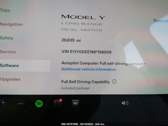 Tesla Model Y Long Range 2021 5YJYGDEE1MF158509 Image 9