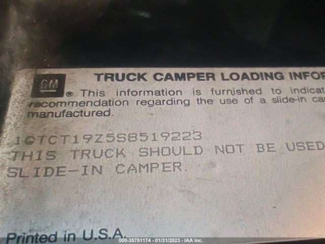 1GTCT19Z5S8519223 GMC Sonoma