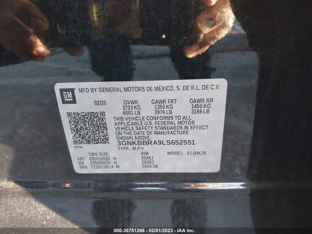 Chevrolet Blazer Lt 2020 3GNKBBRA9LS652551 Image 10