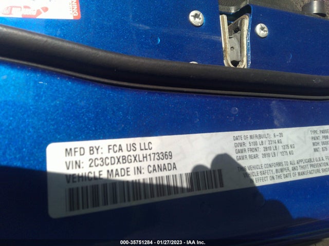 Dodge Charger Sxt 2020 2C3CDXBGXLH173369 Image 10