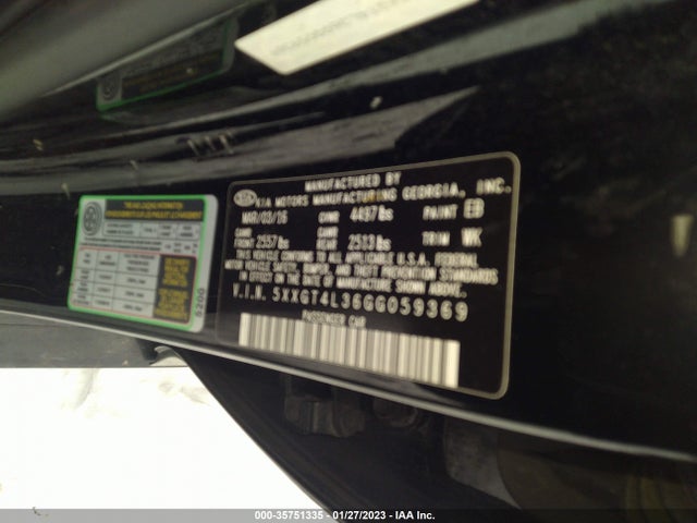 KIA Optima Lx 2016 5XXGT4L36GG059369 Image 9