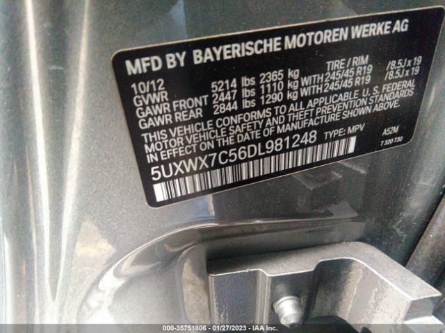 5UXWX7C56DL981248 BMW X3 Xdrive35i