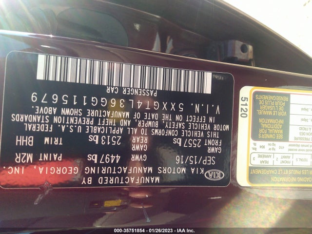 KIA Optima Lx 2016 5XXGT4L36GG115679 Image 10