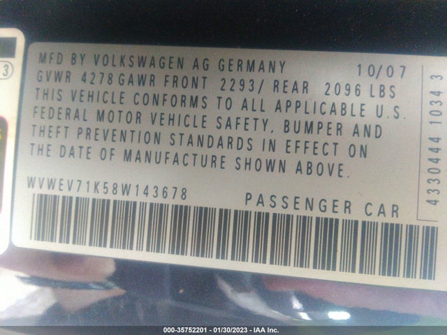 Volkswagen GTI 2008 WVWEV71K58W143678 Image 10
