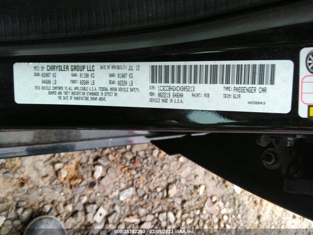 1C3CCBHGXCN305213 Chrysler 200 S