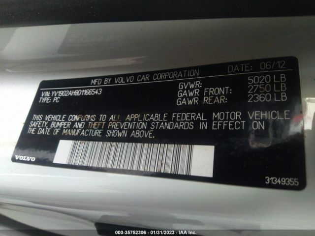 YV1902AH8D1166543 Volvo S80 T6