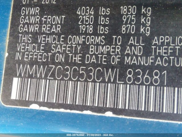 WMWZC3C53CWL83681 Mini COOPER COUNTRYMAN