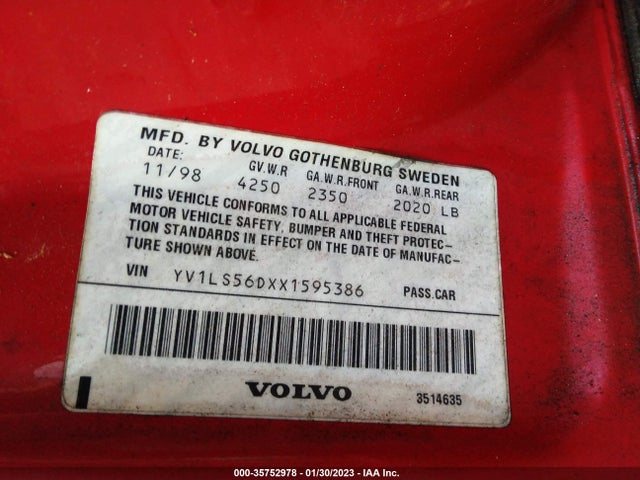 Volvo S70 1999 YV1LS56DXX1595386 Image 10