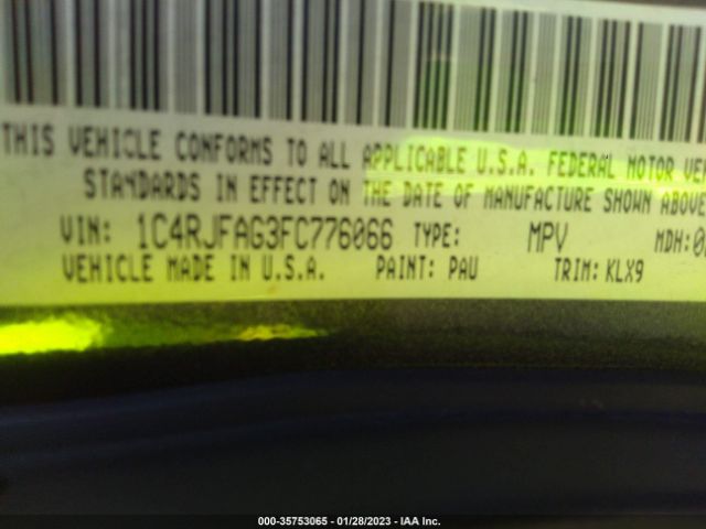 1C4RJFAG3FC776066 Jeep Grand Cherokee Altitude