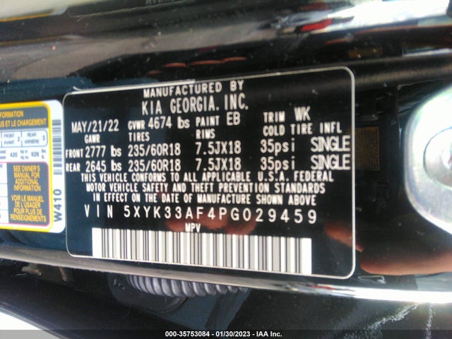 2023 Kia Sportage, VIN: 5XYK33AF4PG029459