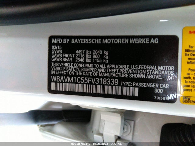 BMW X1 Sdrive28i 2015 WBAVM1C55FV318339 Image 9