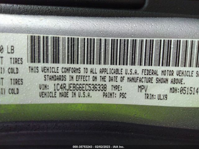 1C4RJEBG6EC536338 Jeep Grand Cherokee Limited