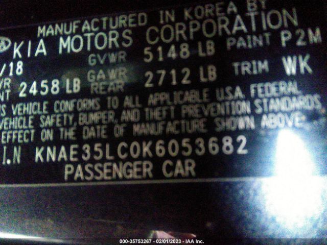 KNAE35LC0K6053682 KIA STINGER GT