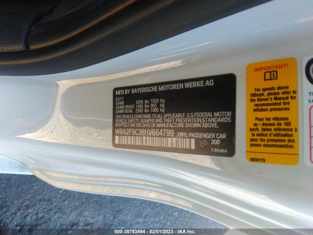 BMW 2 Series 230i 2017 WBA2F9C38HV664799 Image 9
