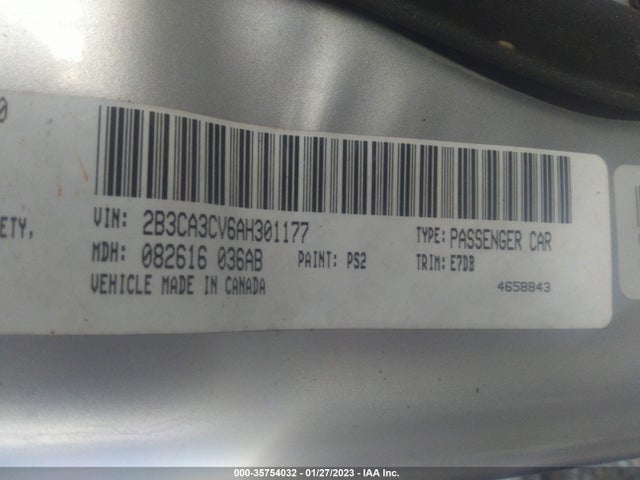 Dodge Charger Sxt 2010 2B3CA3CV6AH301177 Image 10