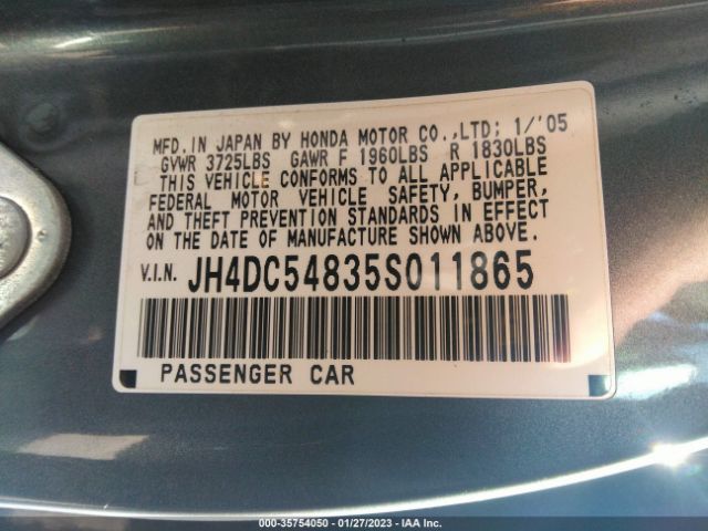 JH4DC54835S011865 Acura RSX