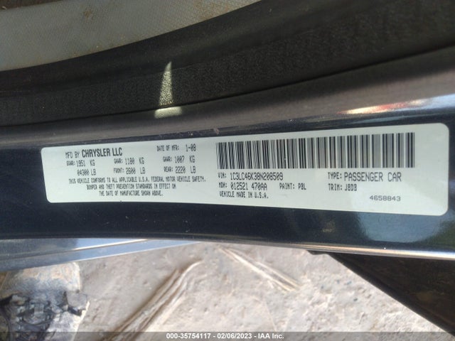 1C3LC46K38N208509 Chrysler SEBRING LX
