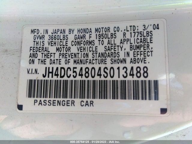 Acura RSX 2004 JH4DC54804S013488 Image 14