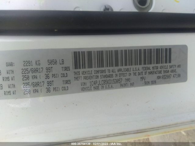 1C4PJLCB5KD153057 Jeep Cherokee Latitude