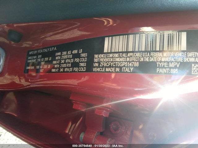 ZFBCFYCT0GP514788 Fiat 500x Trekking