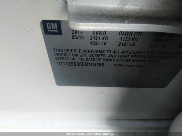 Chevrolet IMPALA LT 2014 1G1125S36EU105153 Image 9