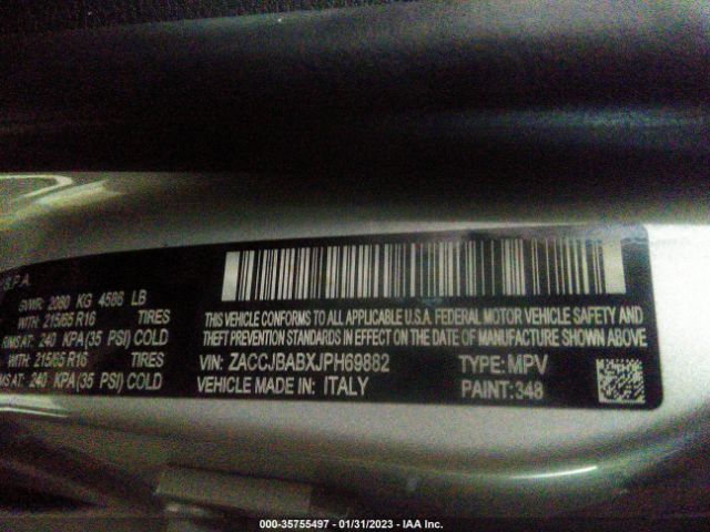 ZACCJBABXJPH69882 Jeep Renegade Sport
