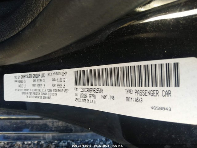 1C3CCCAB8FN628510 Chrysler 200 Limited