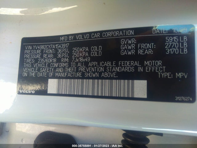 Volvo Xc90 I6 2010 YV4982CY7A1543917 Image 10