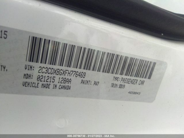 2C3CDXBGXFH776469 Dodge Charger Se