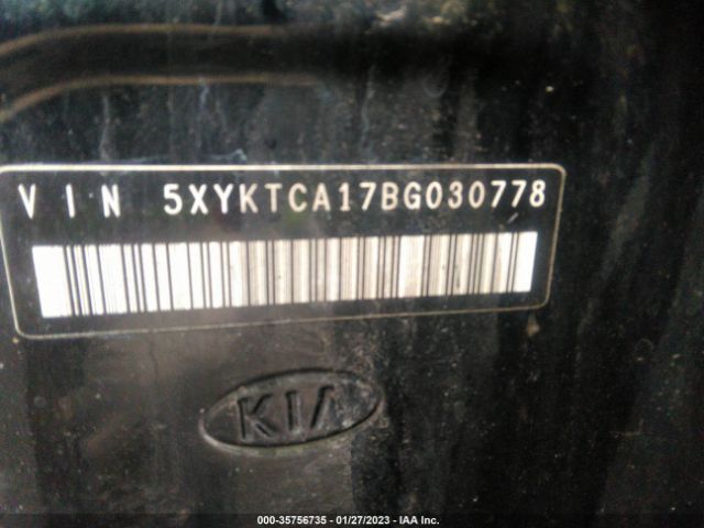5XYKTCA17BG030778 KIA SORENTO LX