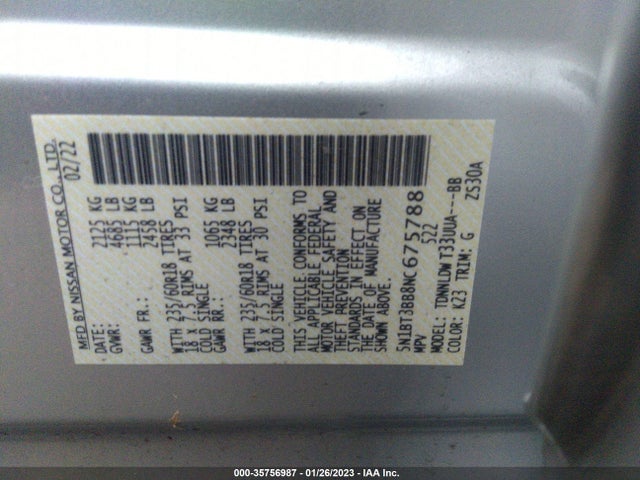 2022 Nissan Rogue, VIN: 5N1BT3BB8NC675788