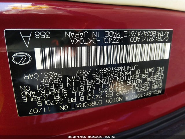 JTHFN45Y689017957 Lexus SC 430