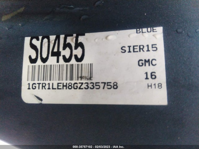 GMC SIERRA 1500 2016 1GTR1LEH8GZ335758 Image 9