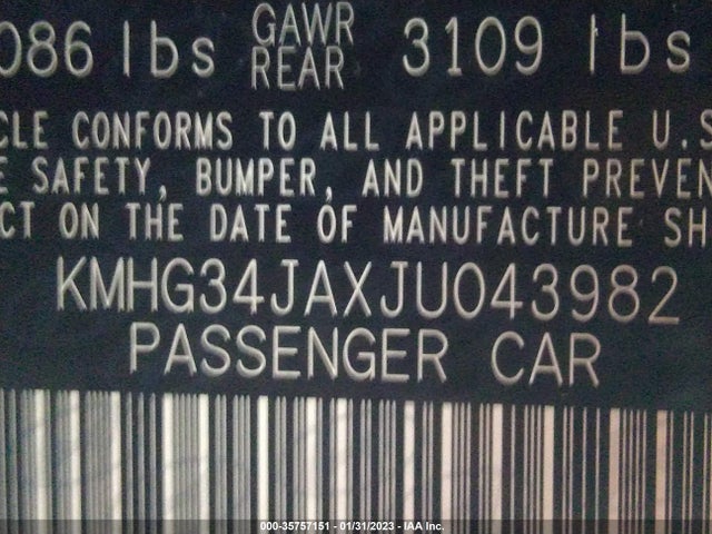 2018 Genesis G90, VIN: KMHG34JAXJU043982