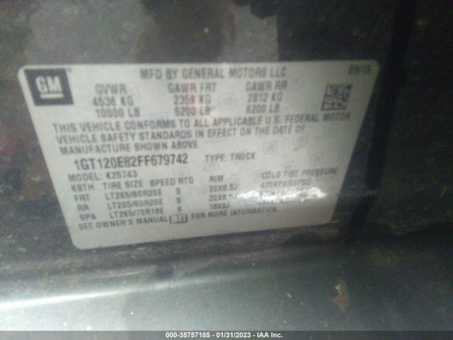 1GT120E82FF679742 GMC Sierra 2500hd Denali